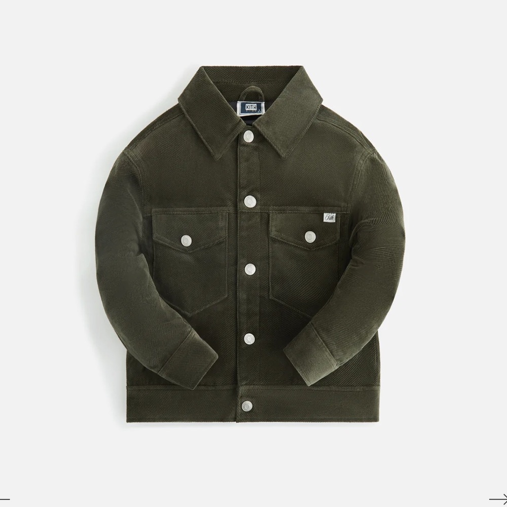 NWT Kith Kids Textured Oversized Trucker Jacket